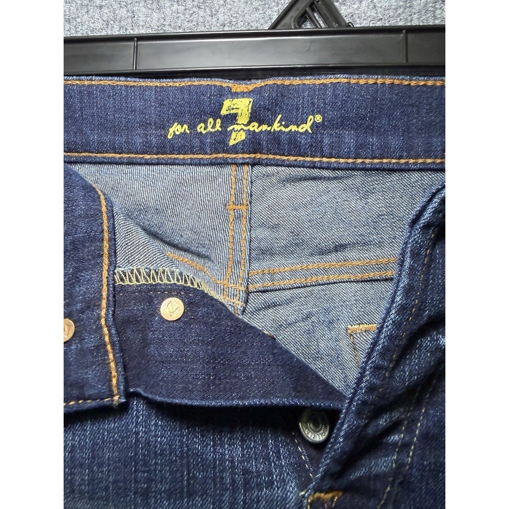 Seven for all mankind jeans women Flare Size 30 Dark Wash - Picture 3 of 9